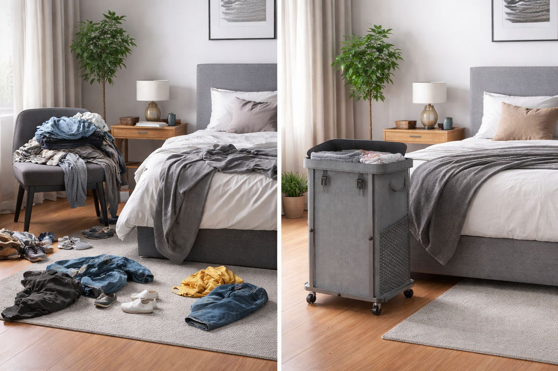 Why Your Laundry Basket Location Is Making Your Home Messier